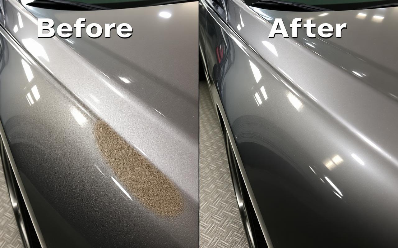 Before and after detail